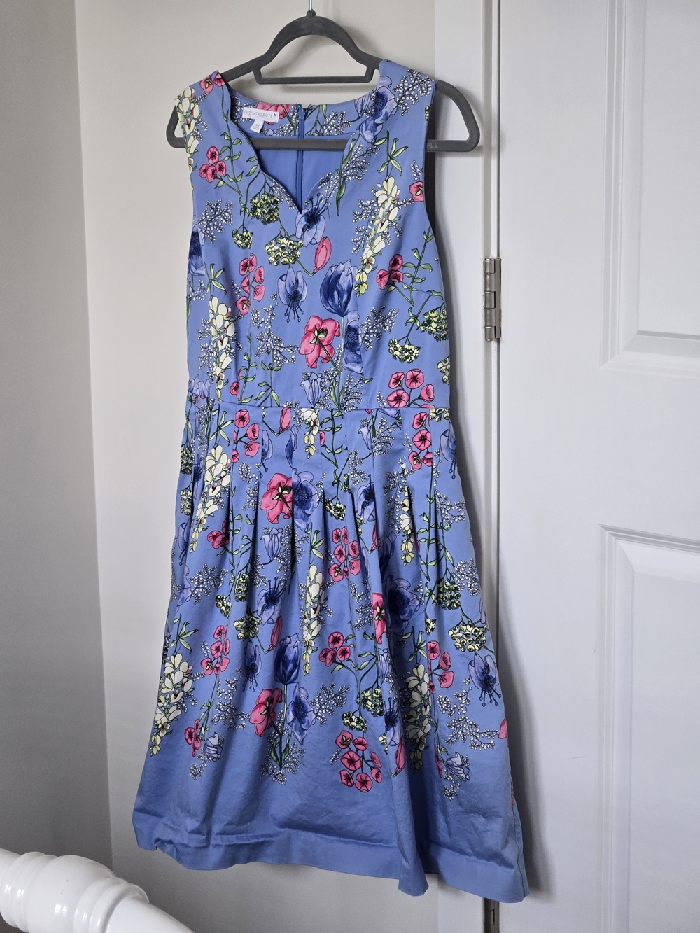 10 Petite fit and flare floral dress by RSVP Talbots.